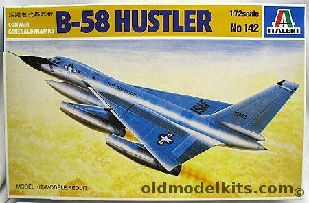 Italeri 1/72 Convair B-58 Hustler, 142 plastic model kit